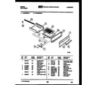 Gibson CGC3M6WXA broiler drawer parts diagram