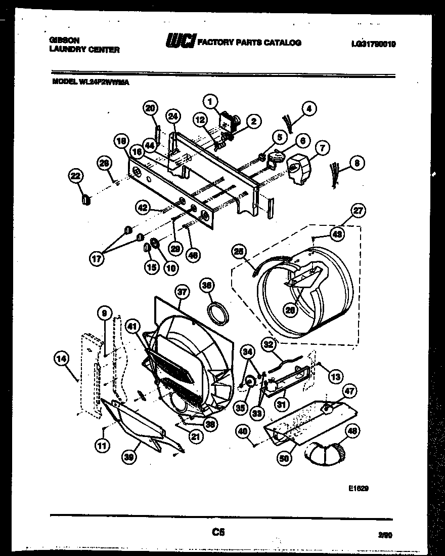Control, seal and drum assembly