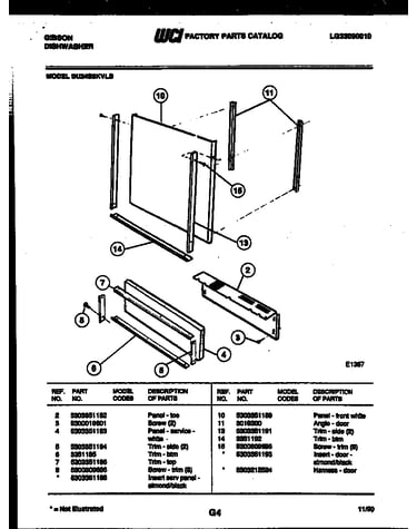 Outer door parts