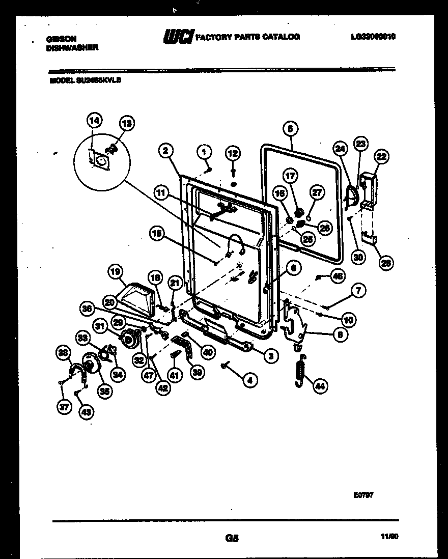 Inner door parts