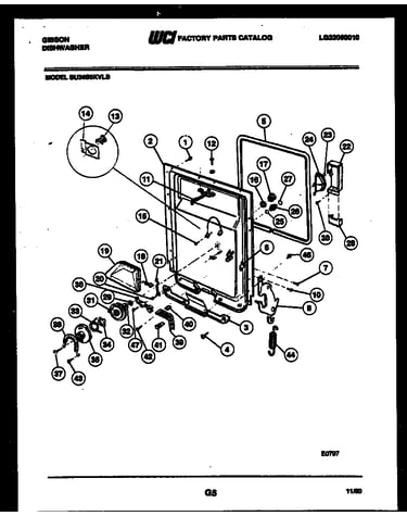 Inner door parts