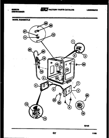 Tub and frame parts