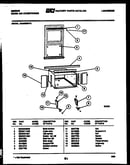 Cabinet and installation parts