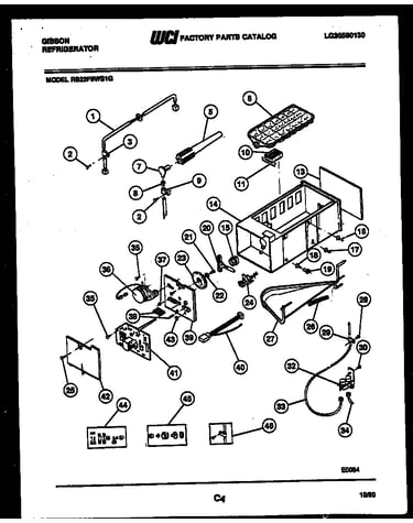 Ice maker and installation parts