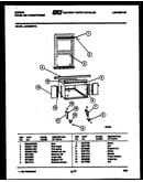 Cabinet and installation parts