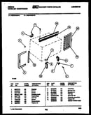Cabinet and installation parts