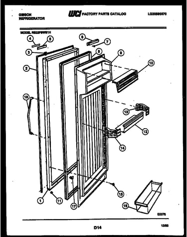 Refrigerator door parts