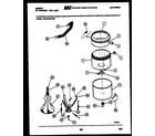 Gibson WA24P2WVMB tub and water inlet diagram