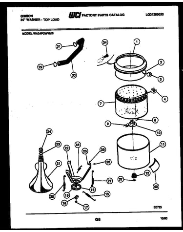 Tub and water inlet
