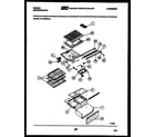 Gibson RT15F2WV4A shelves and supports diagram