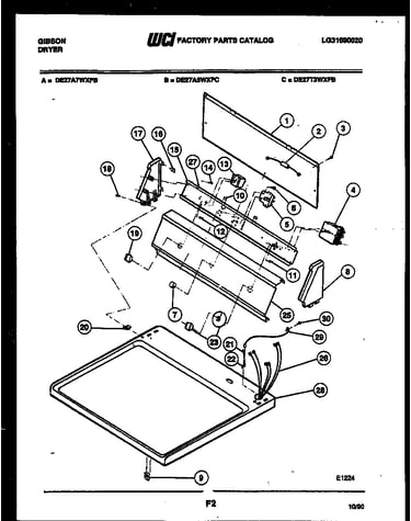 Console and control parts
