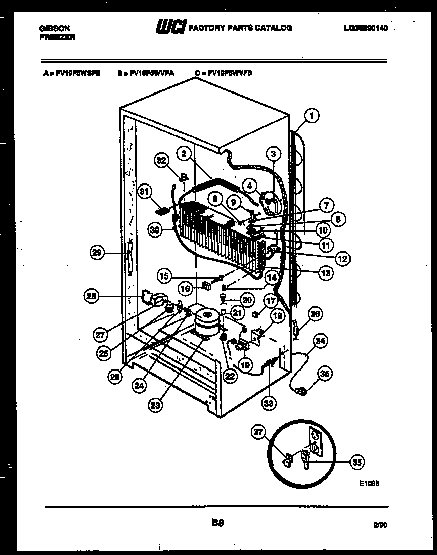 System and automatic defrost parts