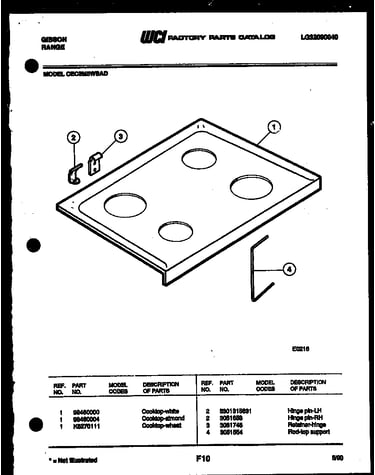Cooktop parts