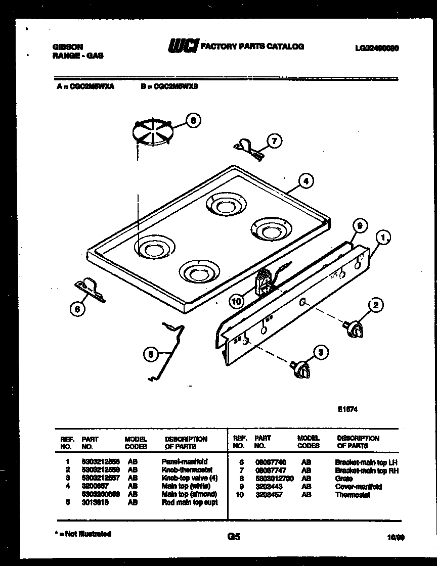 COOKTOP PARTS