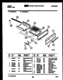 Broiler drawer parts