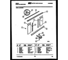 Gibson AL05A2RWG cabinet and installation parts diagram