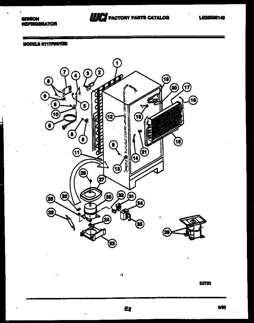 System and automatic defrost parts