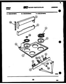 Backguard and cooktop parts