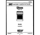 Gibson CGA1M2WSTD cover page diagram