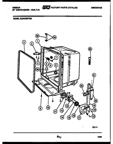 Tub and frame parts