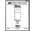 Gibson RT19F8WT3J cover page diagram