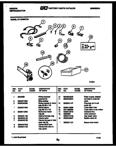 Ice maker installation parts