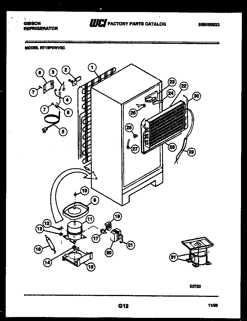 System and automatic defrost parts