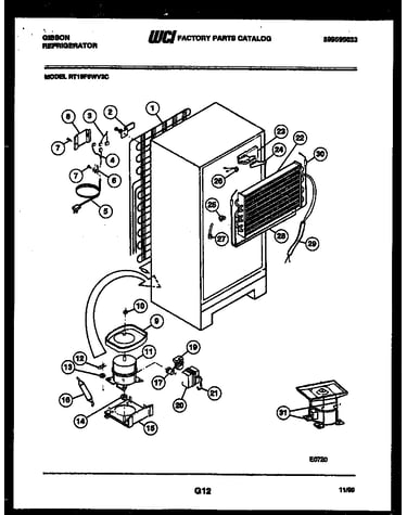 System and automatic defrost parts