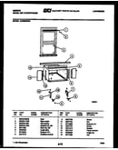 Cabinet and installation parts