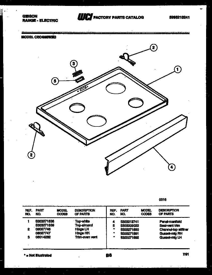 Cooktop parts