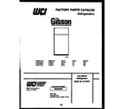 Gibson RT19F7WX3A cover page diagram