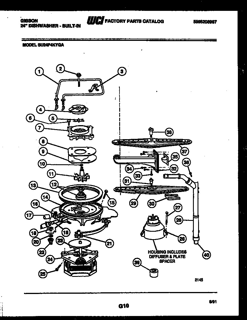 Motor pump parts