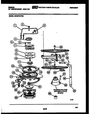 Motor pump parts