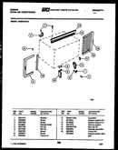 Cabinet and installation parts