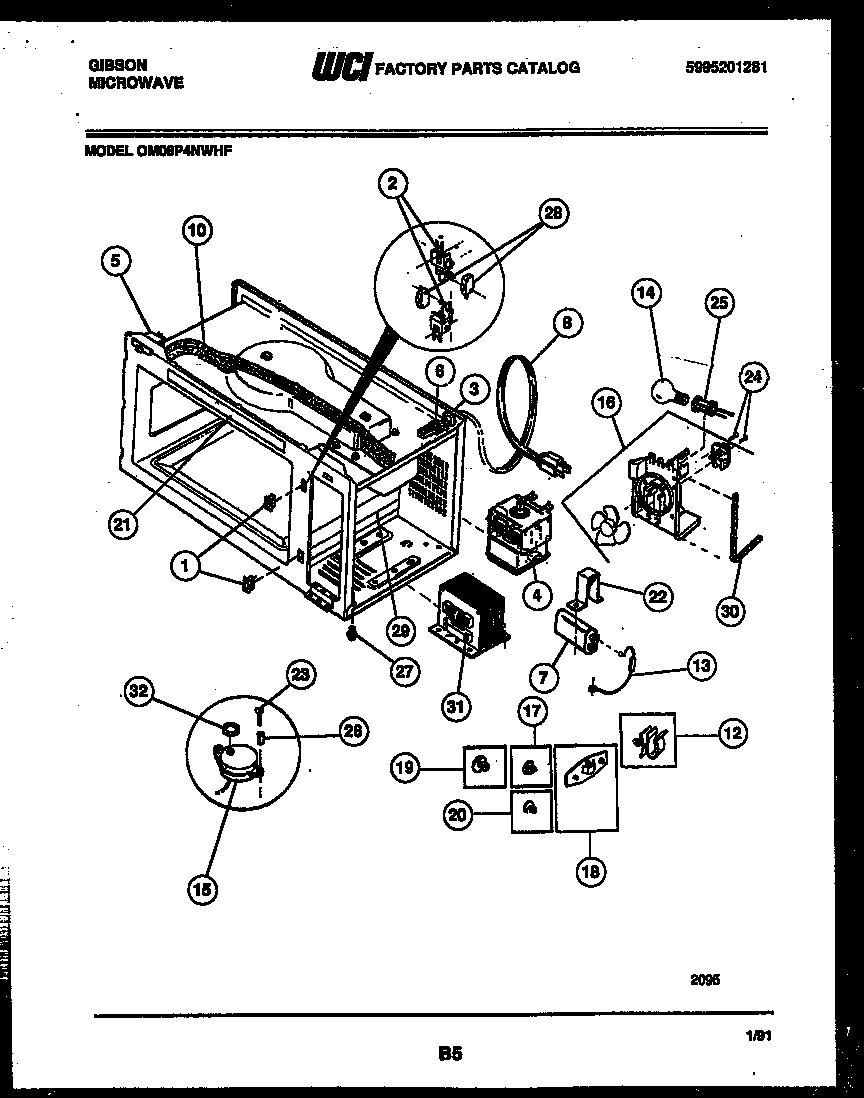 Body, motor and electrical parts