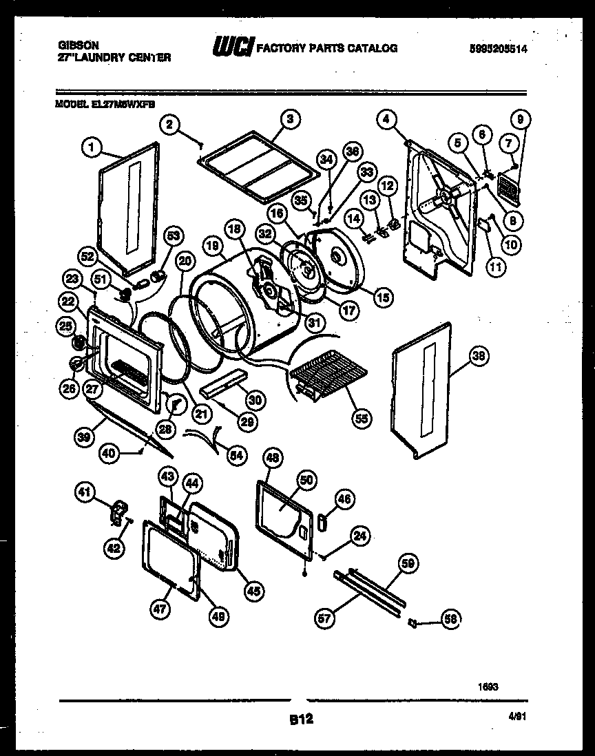 Cabinet and component parts