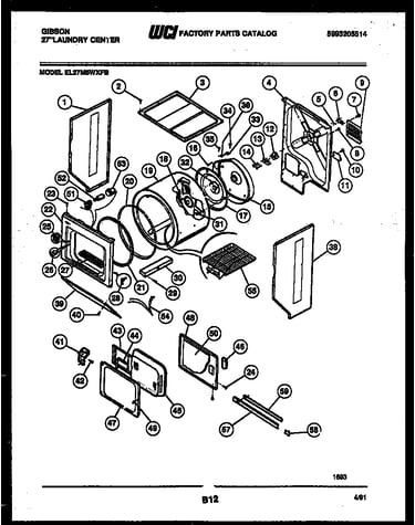 Cabinet and component parts