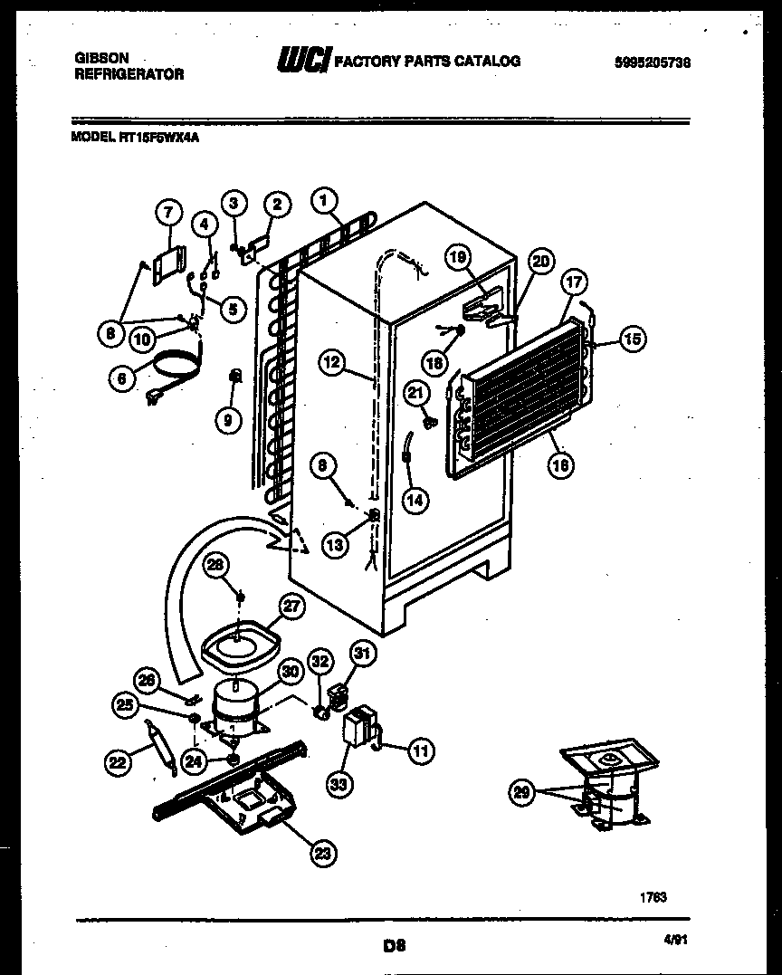 System and automatic defrost parts