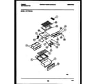 Gibson RT17F3WX4B shelves and supports diagram