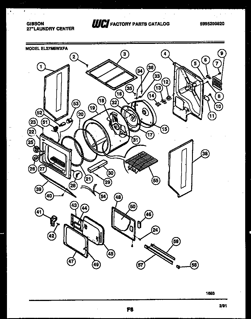 Cabinet and component parts