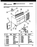 Cabinet and installation parts
