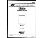 Gibson RT17F3WX4A cover page diagram