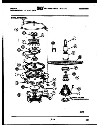 Motor pump parts