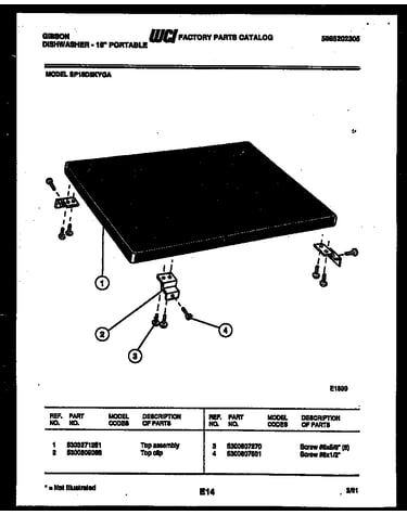 Top assembly