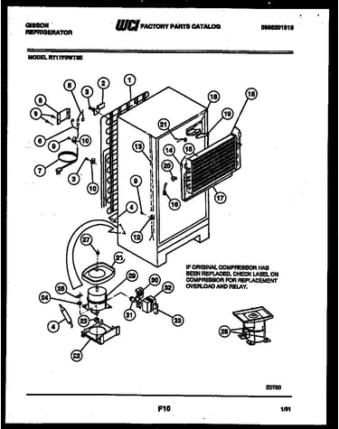 System and automatic defrost parts
