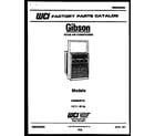 Gibson AS08B4SYB cover page diagram