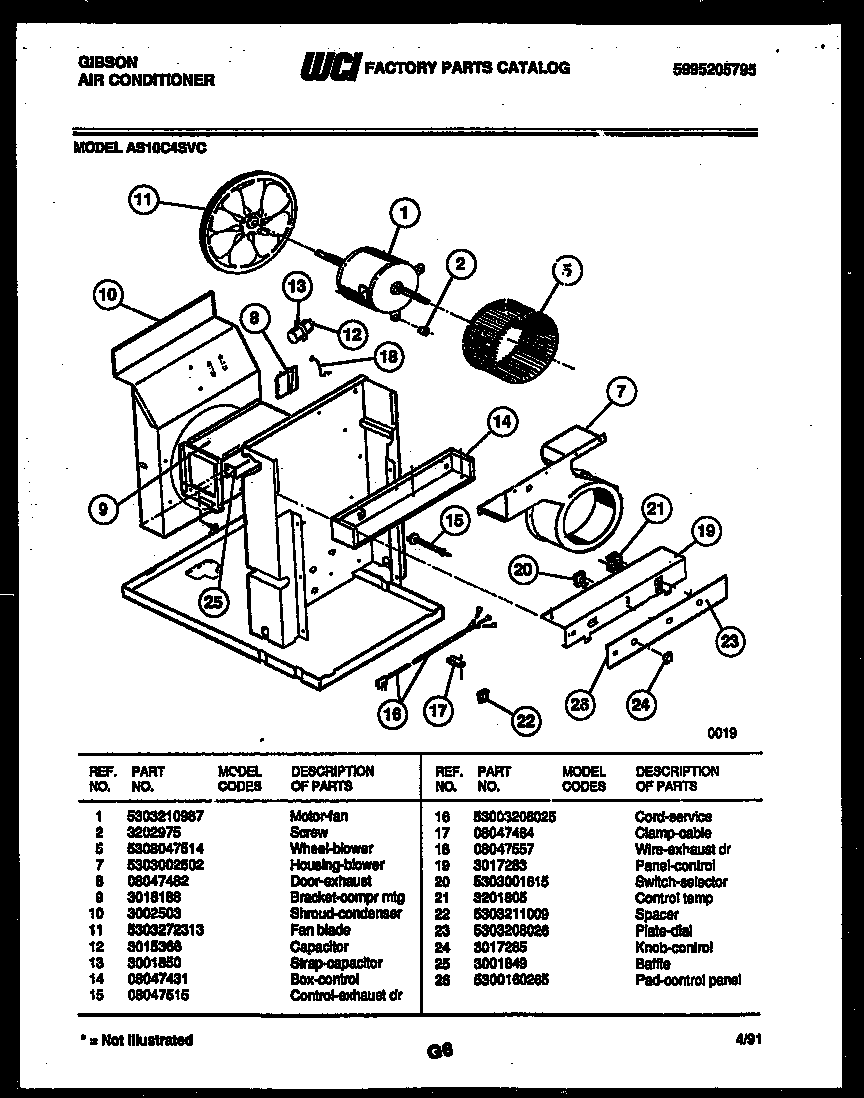 Electrical and air handling parts