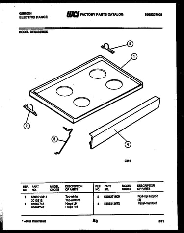 Cooktop parts