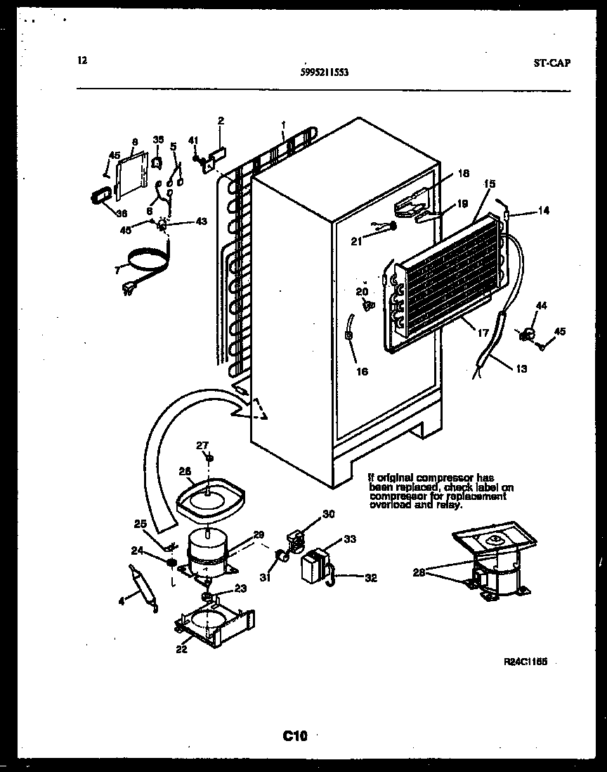 System and automatic defrost parts