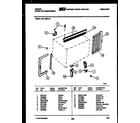 Gibson GAL108P1A1 cabinet and installation parts diagram